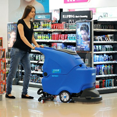 容恩R50B手推式洗地机自洗地车超市车间工业扫地机电瓶式广东