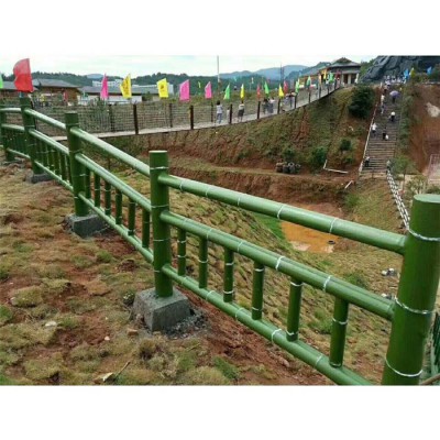广东十年厂家直销低价 绿化带仿竹栏杆 仿竹栏杆