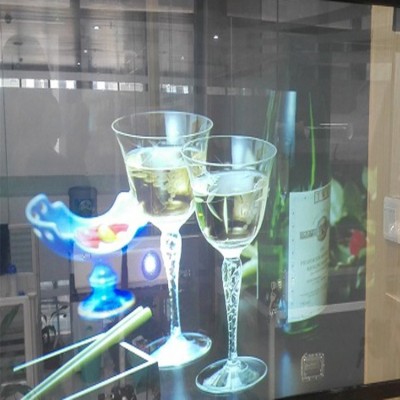 全息投影设备 多媒体玻璃橱窗广告投影全息膜玻璃贴膜