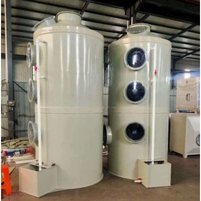 pp废气处理设备 水喷淋系统 酸雾废气净化塔