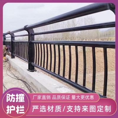 不锈钢复合管护栏 高架桥防护栏 防爬方管焊接围栏
