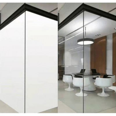 厂家供应展厅办公室投影通电智能玻璃 电控雾化玻璃智能调光玻璃