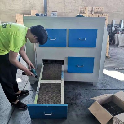 304不锈钢环保箱喷漆房二级活性炭吸附箱